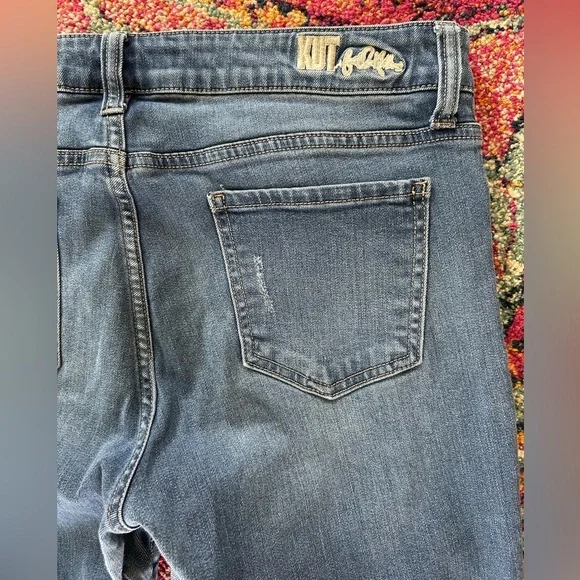 Kut from the Kloth | Women’s medium blue slightly distressed ankle jeans, sz 14 - Picture 12 of 16